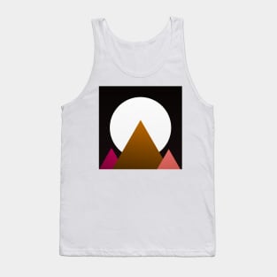 Geometry triangle gold pink Tank Top